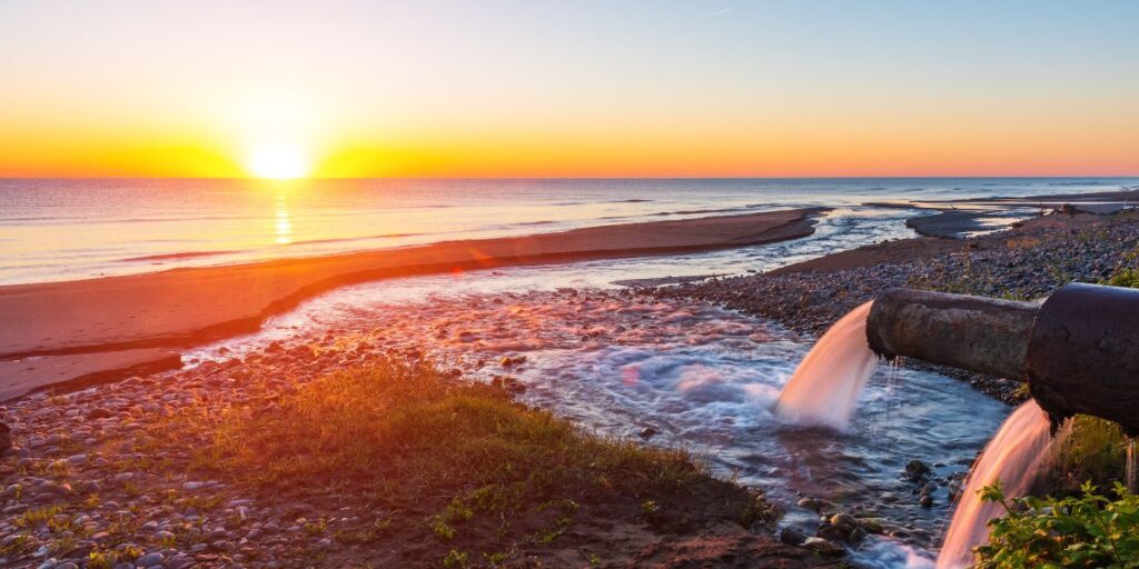 Abwasser ins Meer geleitet in Tazacorte